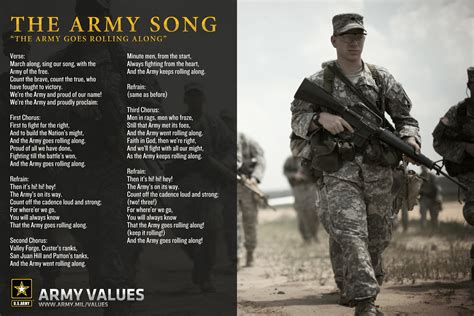 lyrics to military songs