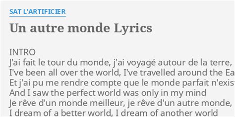 lyrics un autre monde