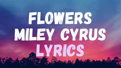 Lyrics With Flowers