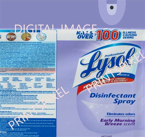 Lysol Label Printable