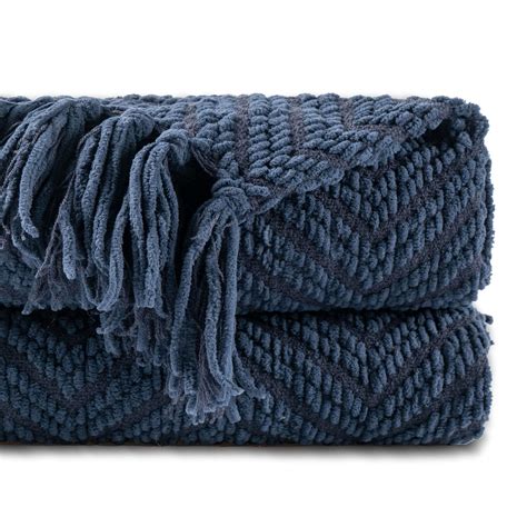 M&S Blue Throw
