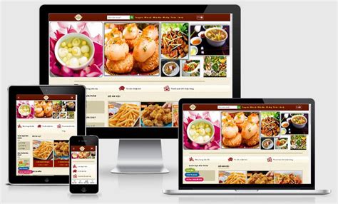 mẫu website bán đồ ăn vặt đồ ăn đêm