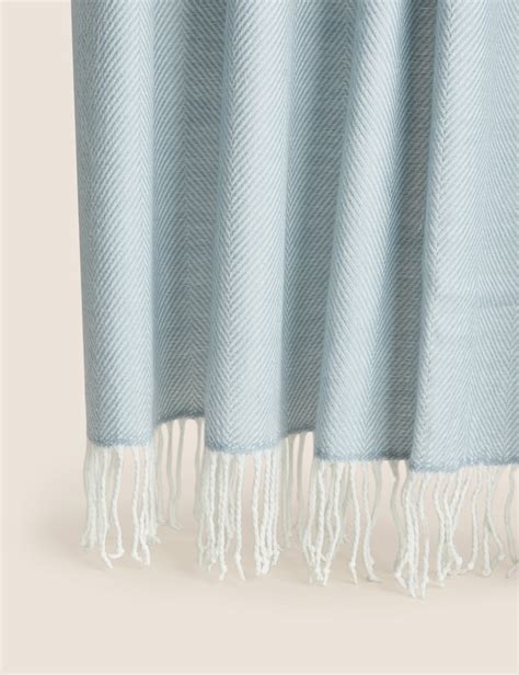 M And S Herringbone Throw