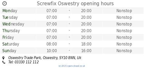 m and s oswestry opening times today