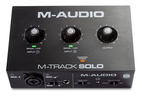 m audio solo not going to output sound