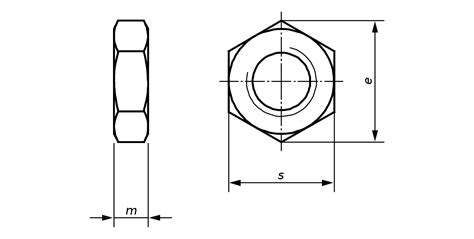 M10 Lock Nut Dimensions