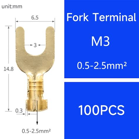 M3 Fork Crimp Terminal