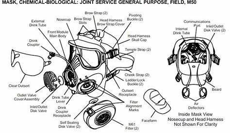 Image - M50 mask Parts.PNG | Gas Mask and Respirator Wiki | FANDOM