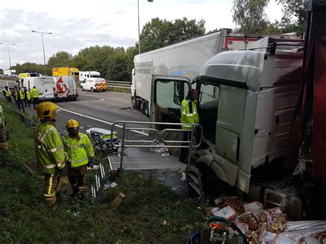 m6 accident yesterday update
