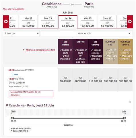 ma reservation royal air maroc