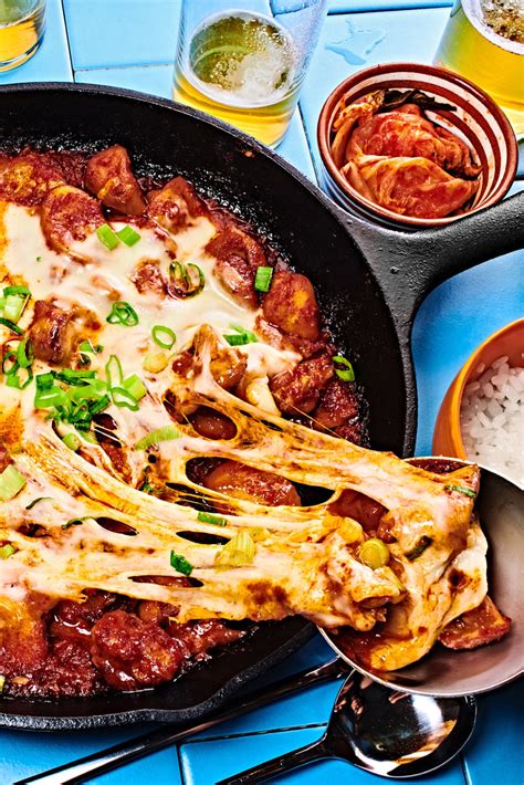 maangchi fire chicken with cheese