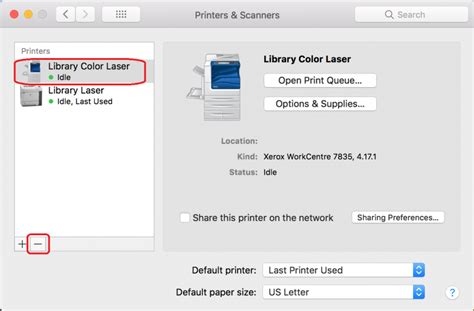 Mac OS XHow to remove printers IThelp UiB