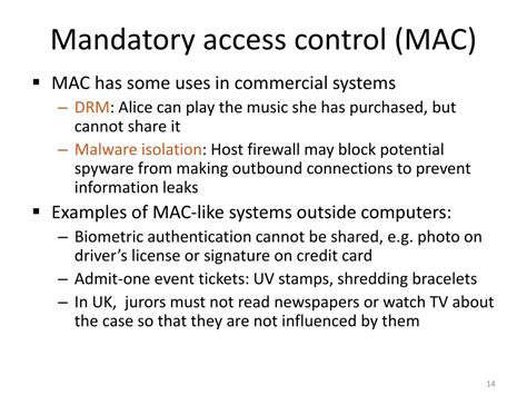 Mac Access Control Example