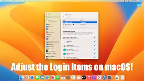 mac os login items
