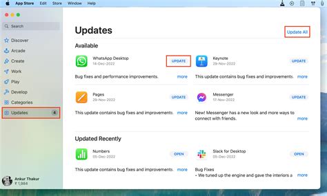 mac update apps
