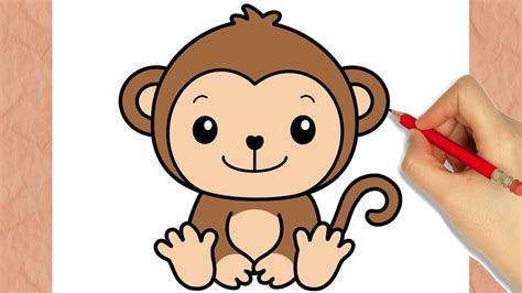How to Draw a Monkey Step by Step Drawing Guide Monkey drawing cute