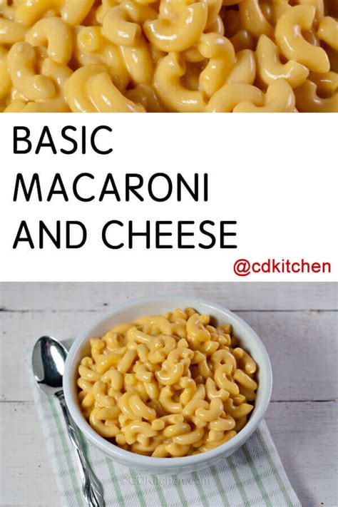 Macaroni And Cheese Recipe Basic