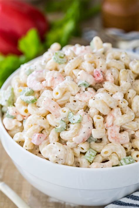 macaroni salad with canned baby shrimp