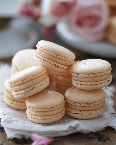 macarons french delicate