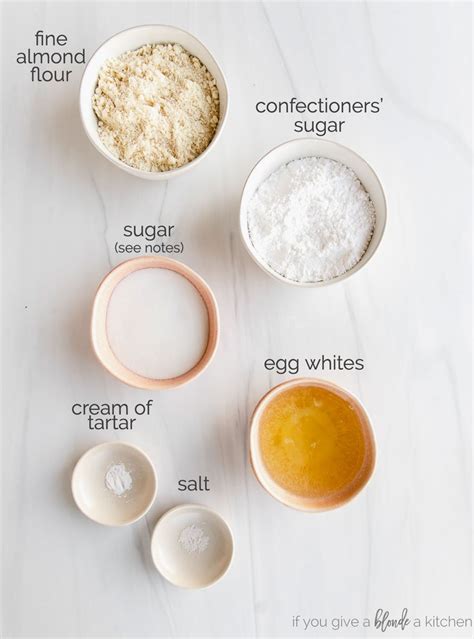 macarons ingredients