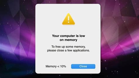 Macbook Low Memory