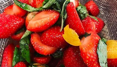 BalsamicMacerated Strawberries with Basil Recipe