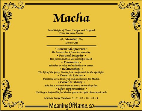 macha meaning in english