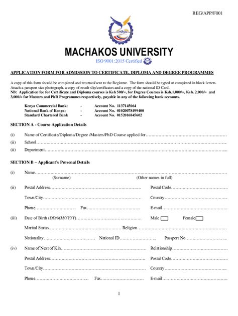 machakos university online application