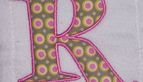 Machine Embroidery Applique Alphabet H Stitch By land