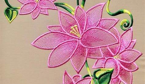 Machine Embroidery Designs Simple Flowers At
