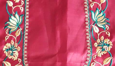 Machine Embroidery Simple Embroidery Designs For Suits Pin By Jaimol Joseph On Sarees/blouses Blouse