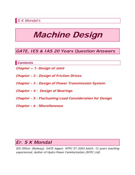 Machine Design Gate Questions And Answers Pdf