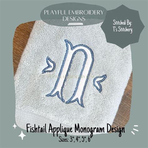 Machine Embroidery Fishtail Applique