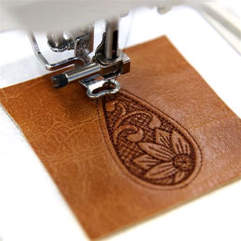 Machine Embroidery On Leather