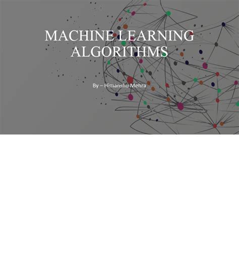 machine learning algorithms pdf download