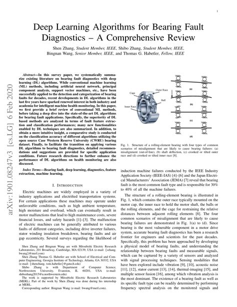 machine learning and deep learning algorithms for bearing fault diagnostics a comprehensive review