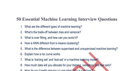 machine learning interview questions and answers pdf