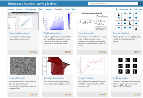 Machine Learning Tools Matlab