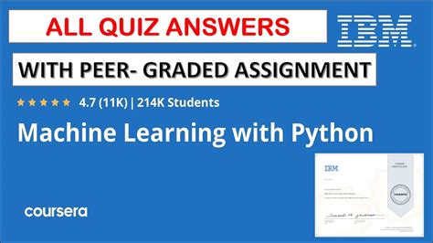 Machine Learning With Python Peer Graded Assignment QMACHI