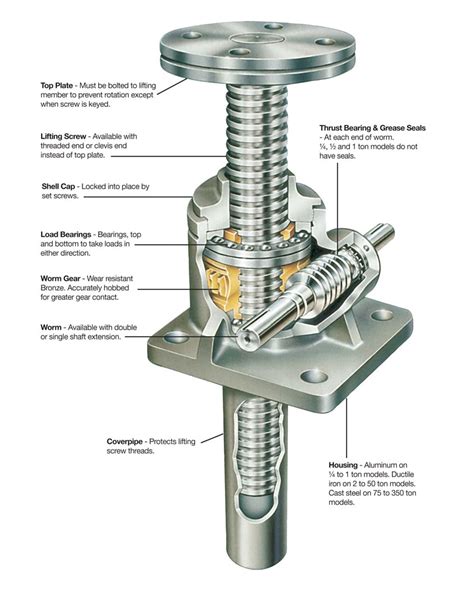 Machine Screw Jack Mechanism