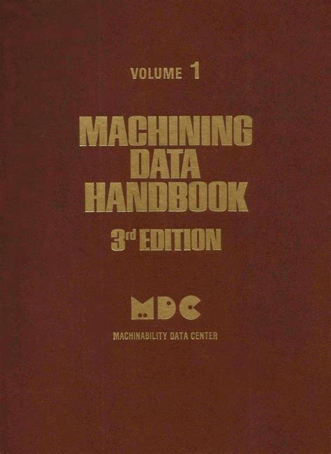 Machining Data Handbook Pdf