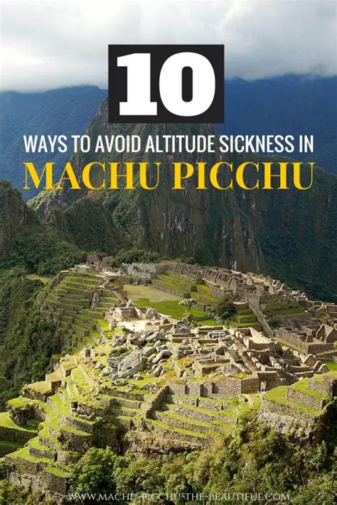 machu picchu facts altitude sickness