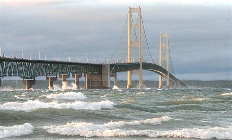 mackinac bridge moving in wind