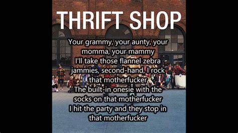 macklemore thrift shop lyrics