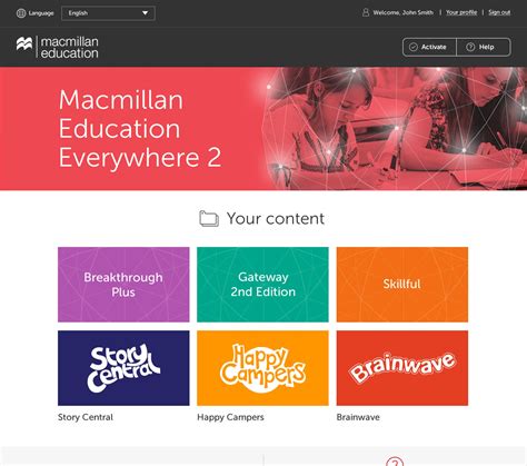 macmillan centre for learning login