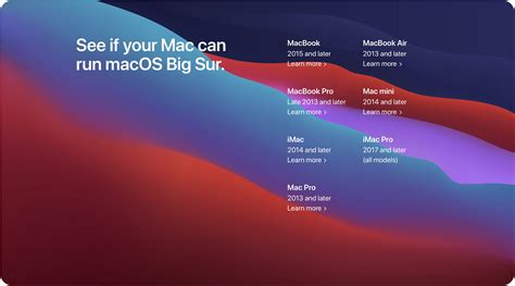 macOS Big Sur compatibility