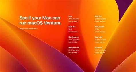 macos device support list