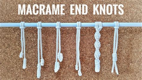 Macrame Ending Knots