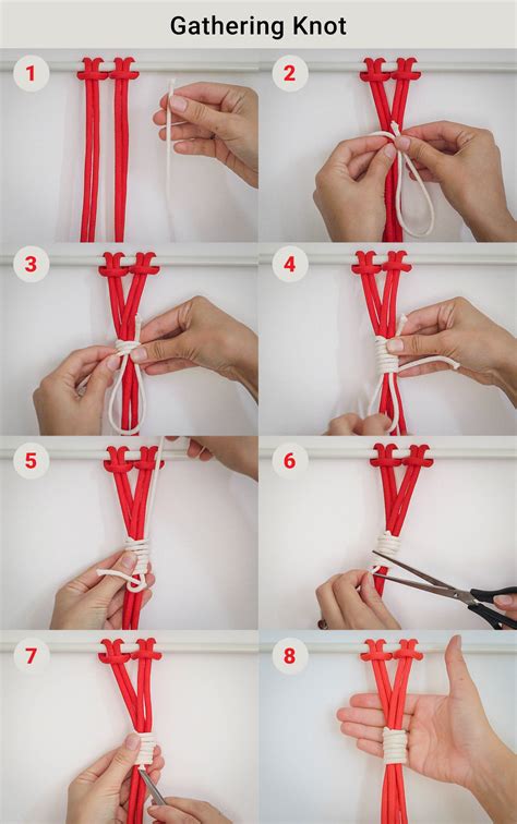 Macrame Gathering Knot Instructions
