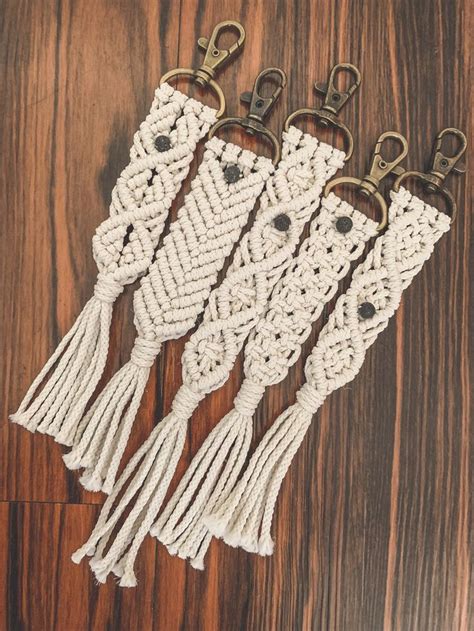 Macrame Key Chains With Name
